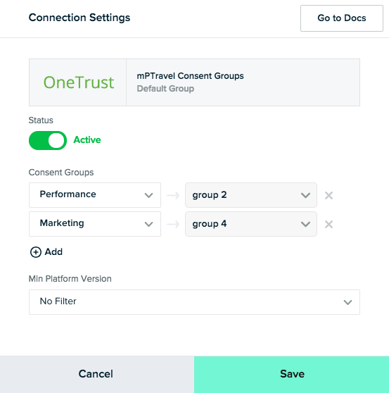 mParticle Connection Settings