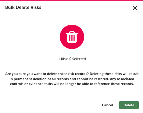 Creating and Managing Risks | MyOneTrust
