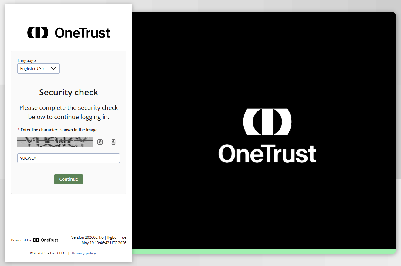 One-Time Password for Invited Users | MyOneTrust